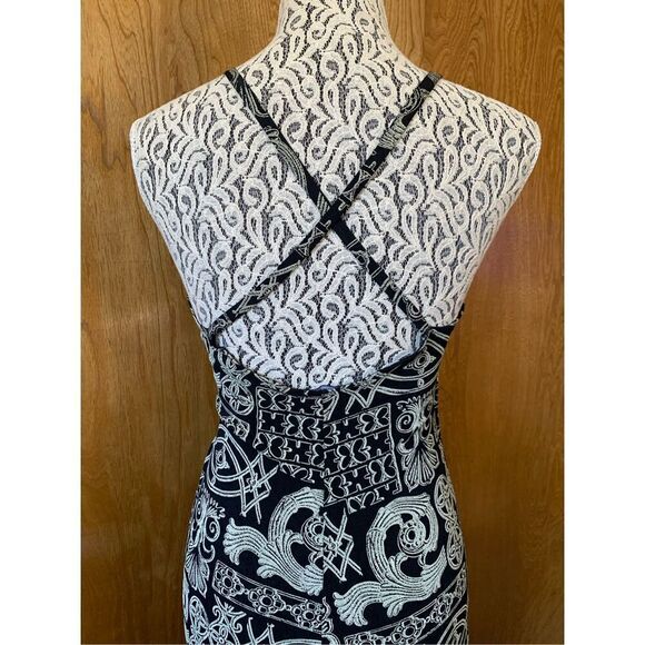 Cosabella Printed Surplice Wrap Maxi Dress Black Size M - Picture 6 of 12